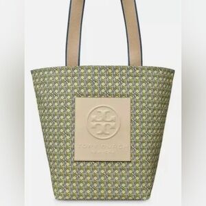 TORY BURCH GRACIE PRINTED CANVAS REVERSIBLE TOTE